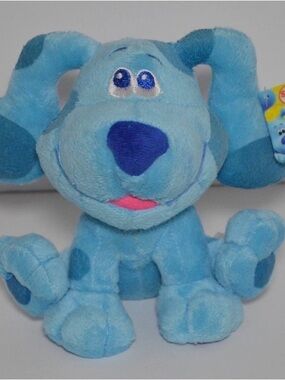 Blue Plush Puppy Stuffed Animal - Soft Blue Dog Plush